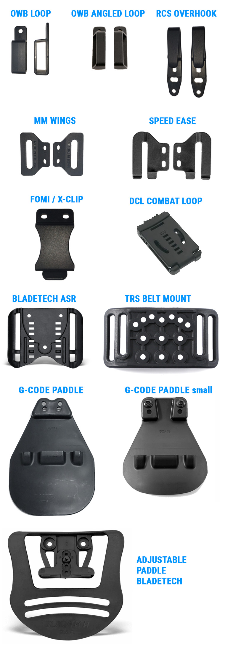 belt attachments